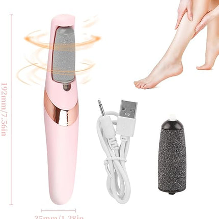 Electric Foot File, Electric Callus Remover, Rechargeable Exfoliating Foot